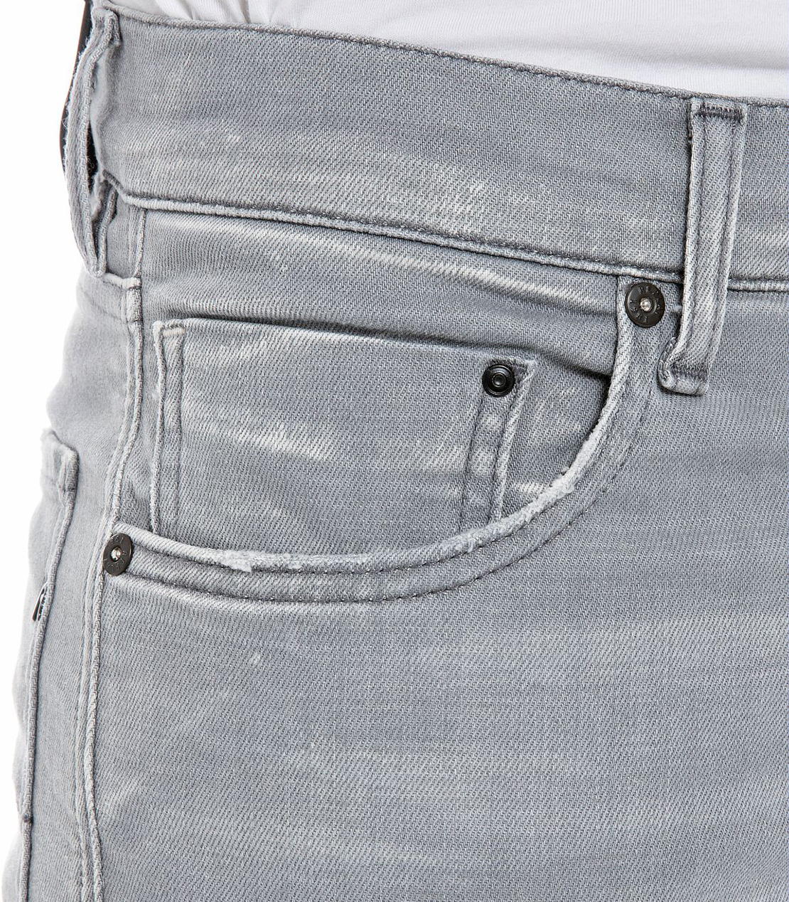 スリムテーパード MICKYM X－LITEストレッチデニム 詳細画像 ライトグレー 7